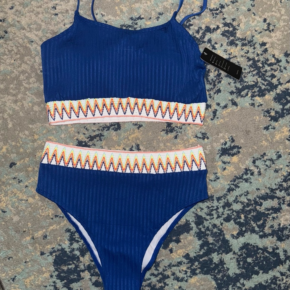 Blue Two-Piece Swimsuit size medium